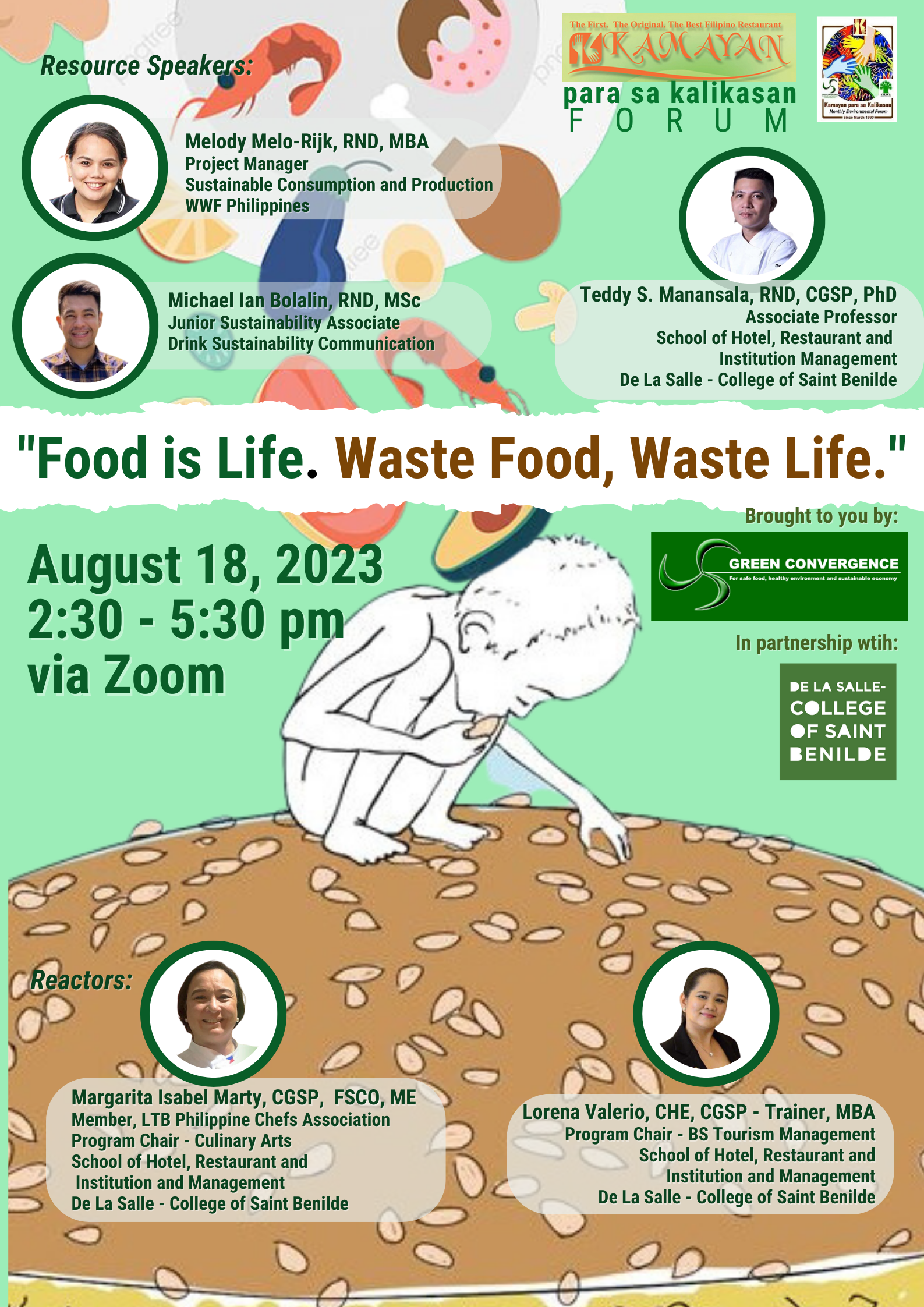 Food is Life. Waste Food, Waste Life.